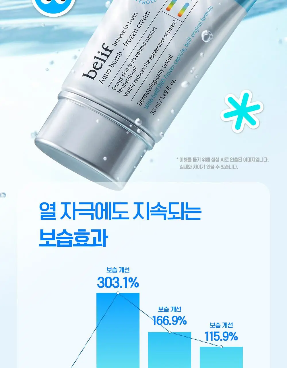 [7월올영픽/쿨링진정크림] 빌리프 프로즌 크림 50ml 1+1 기획(+손거울 증정) / 아모밤 30ml 1+1 기획 상세페이지 30
